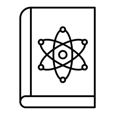 Bilim kitabı ikonu vektör illüstrasyon grafik tasarımı.
