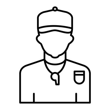 Üniformalı bir adamın vektör çizimi