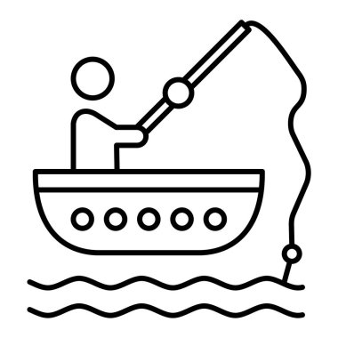 tekne ikonu vektör illüstrasyonu