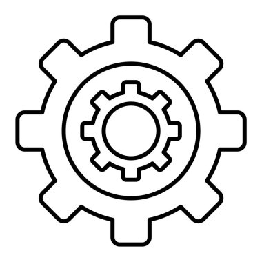 Teçhizat Web simgesi basit illüstrasyon