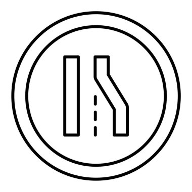 Yol simgesi, vektör illüstrasyonu