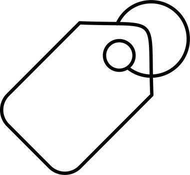 Etiket. Web simgesi basit illüstrasyon