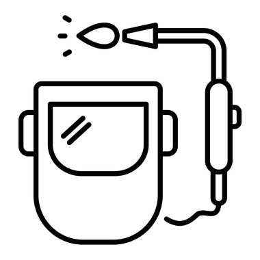 İnce çizgi simgesinin vektör çizimi