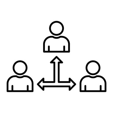 İnsan simgesinin vektör illüstrasyonu