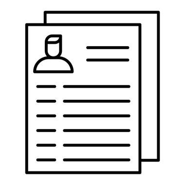 belge simgesi vektör illüstrasyonu