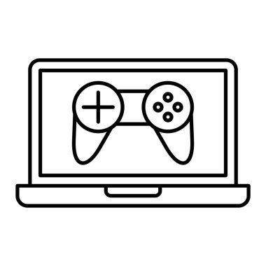 Video oyunu konsol vektör illüstrasyon grafik tasarımı