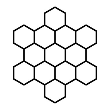 bal peteği ikonu vektör illüstrasyonu