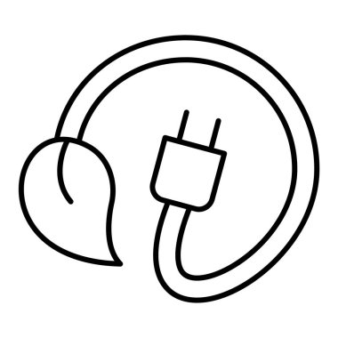 Web ve mobil uygulama tasarımınız için beyaz arkaplanda izole edilmiş buji simgesi vektörü, elektrik soket logosu kavramı