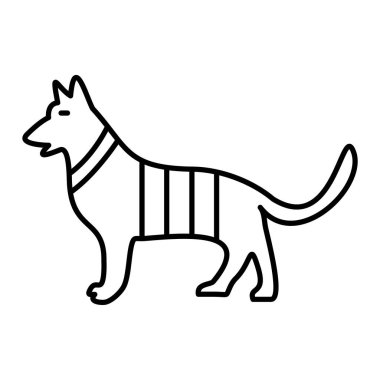 Hayvan çizgi filminin vektör çizimi