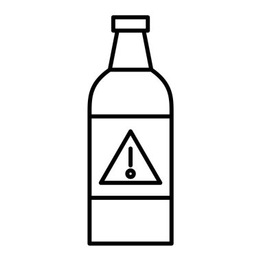 Bir bira şişesinin vektör çizimi