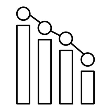 bar çizelgesi simgesi, vektör illüstrasyonu