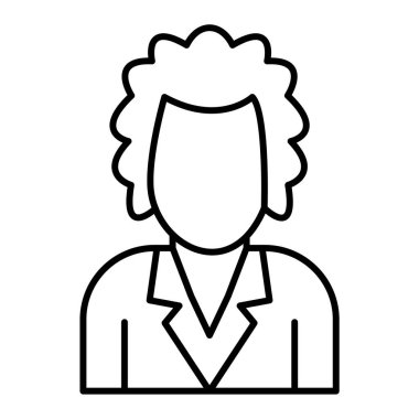 Avatar simgesi. Taslak insanlar vektör illüstrasyonu. beyaz arkaplanda izole