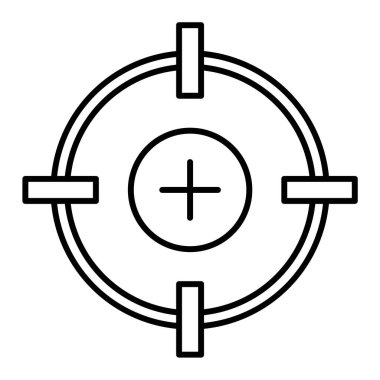 hedef simge vektör illüstrasyonu