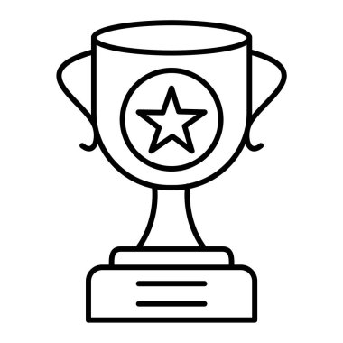 kupa simgesi vektör illüstrasyonu