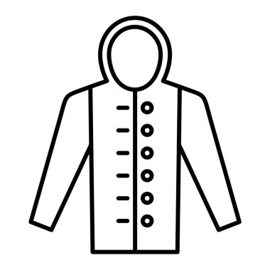 Ceket. Web simgesi basit illüstrasyon