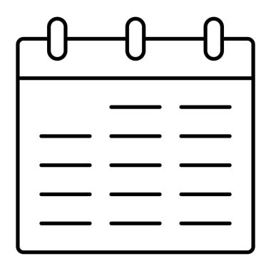 Takvim simgesi vektör illüstrasyonu