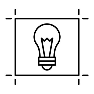 ampul simgesi vektör illüstrasyonu