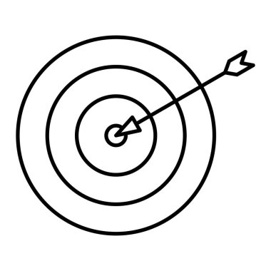 hedef simge vektör illüstrasyonu