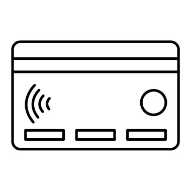 Kredi kartı simgesi vektör illüstrasyon grafik tasarımı