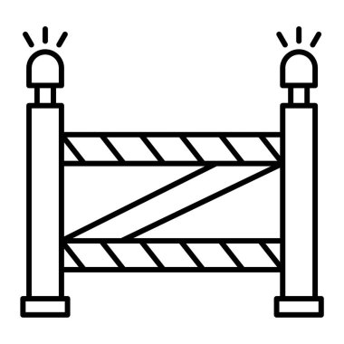 bariyer simgesi vektör illüstrasyonu