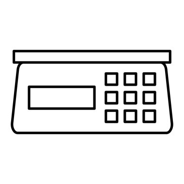 iş yönetimi çizgisi simgesi, ana hatlı vektör illüstrasyonu, doğrusal biçim kavramı