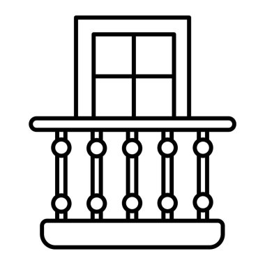 Bina simgesi. Ağ için ahşap ev vektör simgelerinin özet çizimi