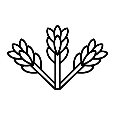 Buğday simgesi vektör illüstrasyonu