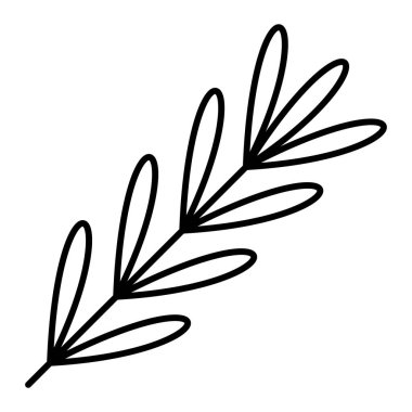 Bir bitkinin vektör illüstrasyonu