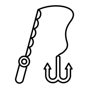 kanca ikon vektör illüstrasyonu