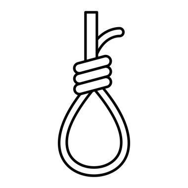 Kanca ikonlu ip. El ele tutuşan kılıç vektör çizimi. izole edilmiş sınır biçimi