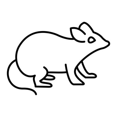 kemirgen simgesi vektör çizimi 