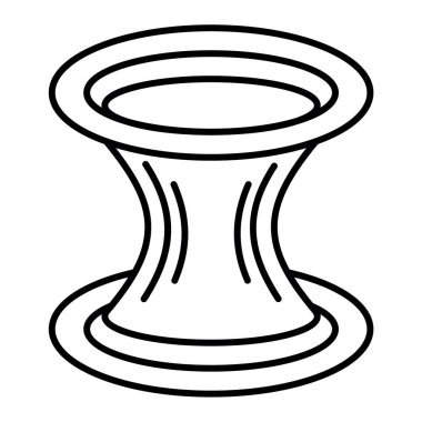 Tek bir siyah beyaz simgesinin vektör illüstrasyonu