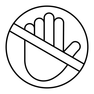 İnsanların ikonu yok. Web için beysbol vektör simgelerinin özet çizimi