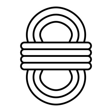 Tek izole edilmiş simge ögesinin vektör illüstrasyonu