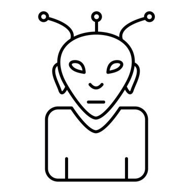 robot ikon vektör illüstrasyonu