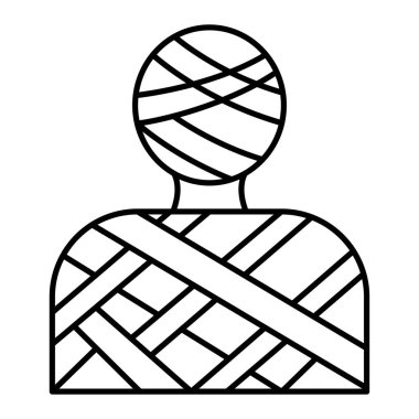 Alandaki bir adamın vektör illüstrasyonu