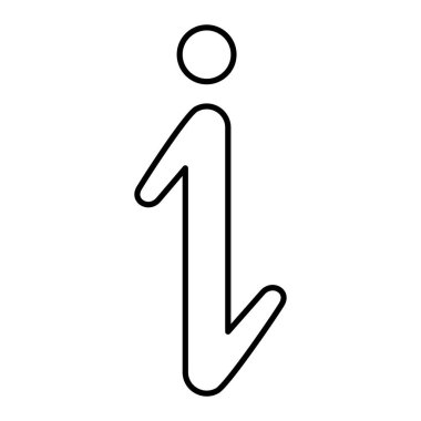 Bilgi simgesinin basit simgesi