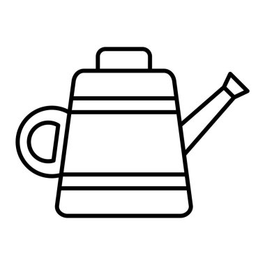 Su kutusu simgesi. Web tasarımı için çaydanlık vektör simgelerinin özet çizimi