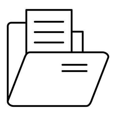 belge dizin simgesi. Web için arşiv vektör simgelerinin özet çizimi