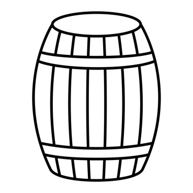 Bir fıçı bira ikonu. vektör illüstrasyonu