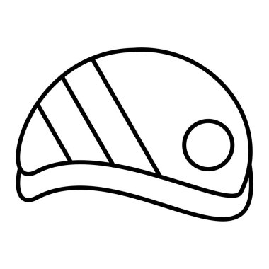 Kask simgesi vektör illüstrasyonu