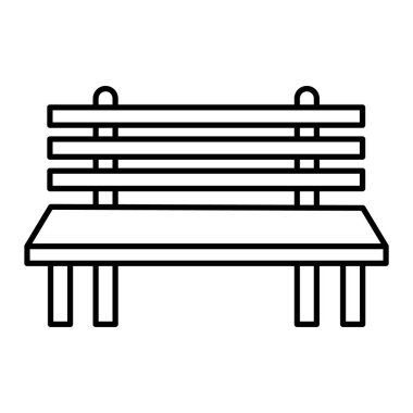 Yedek kulübesinde. Ağ için ahşap çit vektör simgelerinin özet çizimi