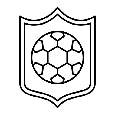 futbol topu ikonu vektör illüstrasyon grafik tasarımı