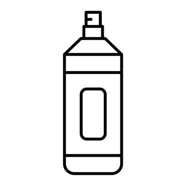 Sprey şişe, yapıştırıcı, sıvı çizgi ve biçim simgesi şablonu