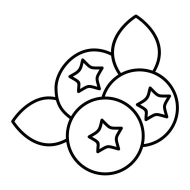 Yabanmersini simgesinin vektör illüstrasyonu