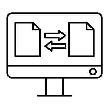 dosya biçimi simgesi, vektör illüstrasyonu