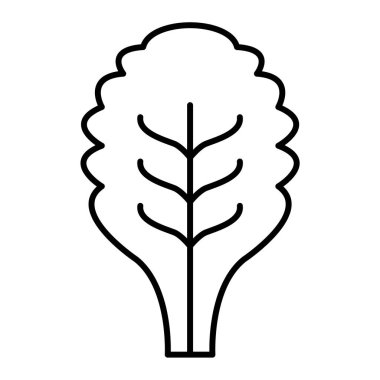 Yaprak ikonu vektör illüstrasyonu