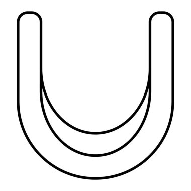 Modern b 'nin vektör illüstrasyonu eksik simgesi