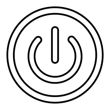 güç hattı simgesi, vektör illüstrasyonu