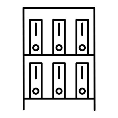 arşiv vektörü ince çizgi simgesi
